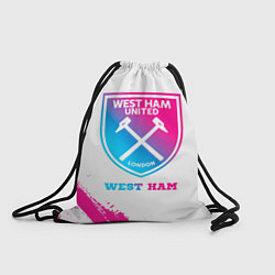 Рюкзак-мешок West Ham neon gradient style, цвет: 3D-принт