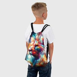 Рюкзак-мешок Межгалактический космический лев - нейросеть, цвет: 3D-принт — фото 2