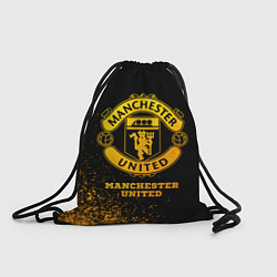 Рюкзак-мешок Manchester United - gold gradient, цвет: 3D-принт