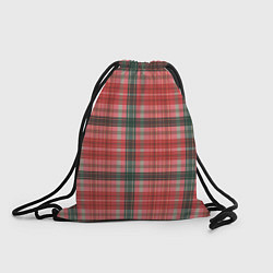 Рюкзак-мешок Красно-серая шотландская клетка, цвет: 3D-принт