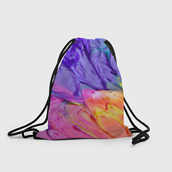 Рюкзак-мешок Красочные разводы гуашью, цвет: 3D-принт