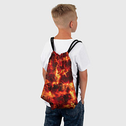 Рюкзак-мешок Огненный элементаль, цвет: 3D-принт — фото 2