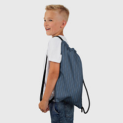 Рюкзак-мешок Серо-синий текстурированные полосы, цвет: 3D-принт — фото 2
