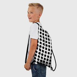 Рюкзак-мешок Лаконичные мазки квадраты, цвет: 3D-принт — фото 2