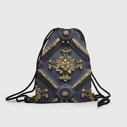 Рюкзак-мешок Классические объемные золотые узоры, цвет: 3D-принт