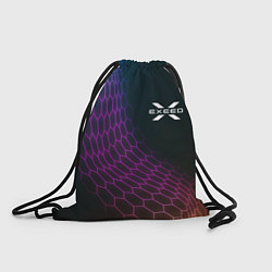 Рюкзак-мешок Exeed neon hexagon, цвет: 3D-принт