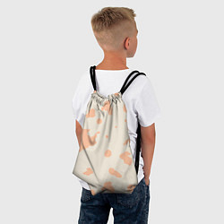 Рюкзак-мешок Бежевый пятнистый паттерн, цвет: 3D-принт — фото 2