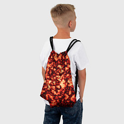 Рюкзак-мешок Узор огня, цвет: 3D-принт — фото 2
