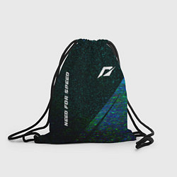 Рюкзак-мешок Need for Speed glitch blue, цвет: 3D-принт