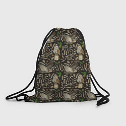 Рюкзак-мешок Совы в сосновом лесу, цвет: 3D-принт