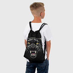 Рюкзак-мешок Оскал пантеры - нейросеть, цвет: 3D-принт — фото 2