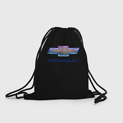 Рюкзак-мешок Chevrolet logo neon, цвет: 3D-принт