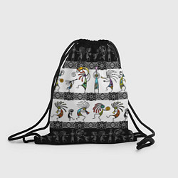 Рюкзак-мешок Кокопелли - боги индейцев хайда, цвет: 3D-принт