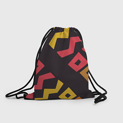 Рюкзак-мешок Абстракция - этно мотивы, цвет: 3D-принт
