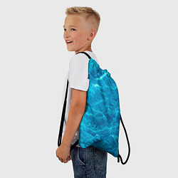 Рюкзак-мешок Водная текстура, цвет: 3D-принт — фото 2