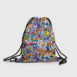 Рюкзак-мешок Солнце и морские звёзды абстракция, цвет: 3D-принт