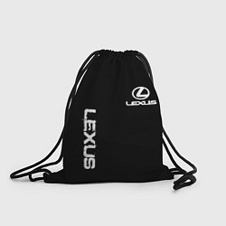 Рюкзак-мешок Lexus white logo auto, цвет: 3D-принт
