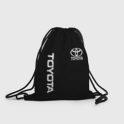 Рюкзак-мешок Toyota logo white steel, цвет: 3D-принт