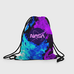 Рюкзак-мешок NASA neon flame, цвет: 3D-принт