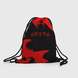 Рюкзак-мешок Ведьмак лого огонь, цвет: 3D-принт