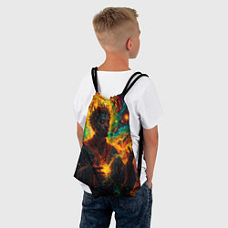 Рюкзак-мешок Огненный монах, цвет: 3D-принт — фото 2