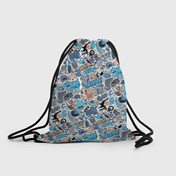 Рюкзак-мешок Дудл животные и монстры, цвет: 3D-принт