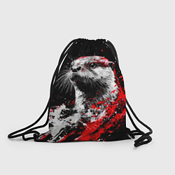 Рюкзак-мешок Портрет выдры, цвет: 3D-принт