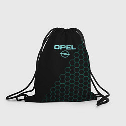Рюкзак-мешок Opel чёрный мозаика, цвет: 3D-принт