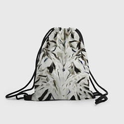 Рюкзак-мешок Black and white abstraction, цвет: 3D-принт