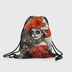 Рюкзак-мешок Катрина в красном, цвет: 3D-принт