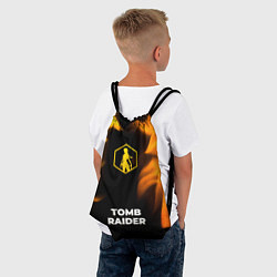 Рюкзак-мешок Tomb Raider - gold gradient по-центру, цвет: 3D-принт — фото 2