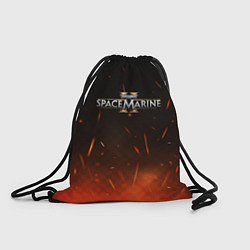 Рюкзак-мешок Warhammer 40000 space marine 2 logo fire, цвет: 3D-принт