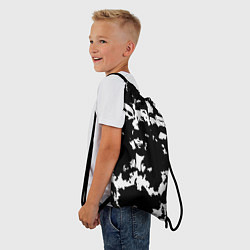 Рюкзак-мешок Все рэперы черно белый, цвет: 3D-принт — фото 2
