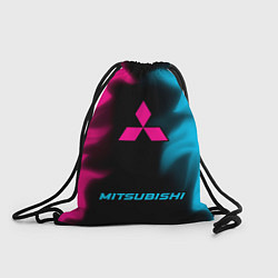 Рюкзак-мешок Mitsubishi - neon gradient по-центру, цвет: 3D-принт