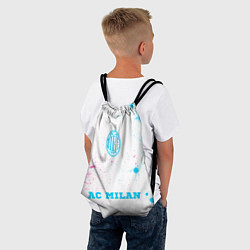 Рюкзак-мешок AC Milan neon gradient style по-центру, цвет: 3D-принт — фото 2
