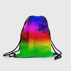 Мешок для обуви Неоновая геометрия градиент