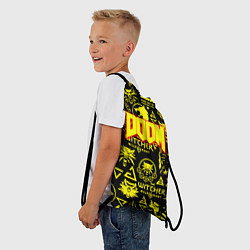 Рюкзак-мешок Doom x Witcher, цвет: 3D-принт — фото 2