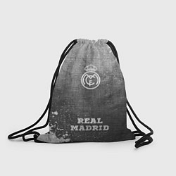 Рюкзак-мешок Real Madrid - grey gradient по-центру, цвет: 3D-принт