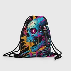 Мешок для обуви Cool cyber skull - ai art