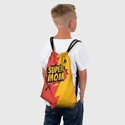 Рюкзак-мешок Super mom - superhero, цвет: 3D-принт — фото 2