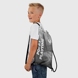 Рюкзак-мешок Poppy Playtime - grey gradient вертикально, цвет: 3D-принт — фото 2