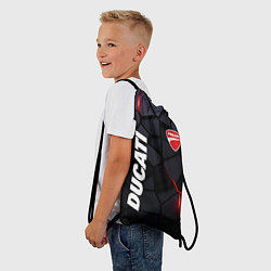 Рюкзак-мешок Ducati - плиты с эффектом свечения, цвет: 3D-принт — фото 2
