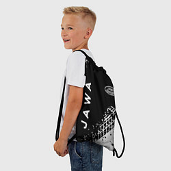 Рюкзак-мешок Jawa - следы от шин, цвет: 3D-принт — фото 2