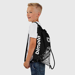 Рюкзак-мешок Bimoto - следы от шин, цвет: 3D-принт — фото 2