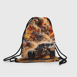 Рюкзак-мешок Mad Max - explosion cars, цвет: 3D-принт