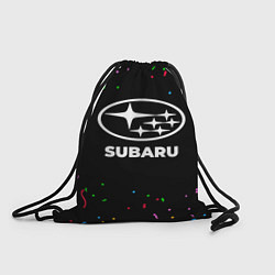 Рюкзак-мешок Subaru конфети, цвет: 3D-принт