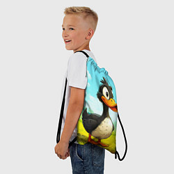 Рюкзак-мешок Веселая уточка, цвет: 3D-принт — фото 2