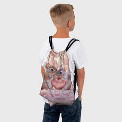 Рюкзак-мешок Влюбленные белочки с сердечком, цвет: 3D-принт — фото 2