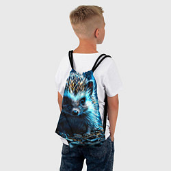 Рюкзак-мешок Ежик в разрядах молний, цвет: 3D-принт — фото 2