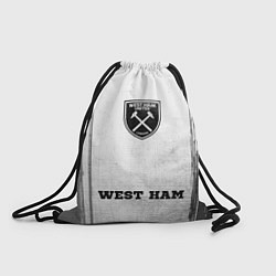 Рюкзак-мешок West Ham - white gradient по-центру, цвет: 3D-принт